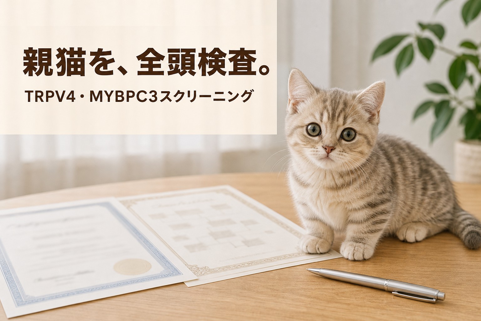 Flowens Catの遺伝子検査への取り組み