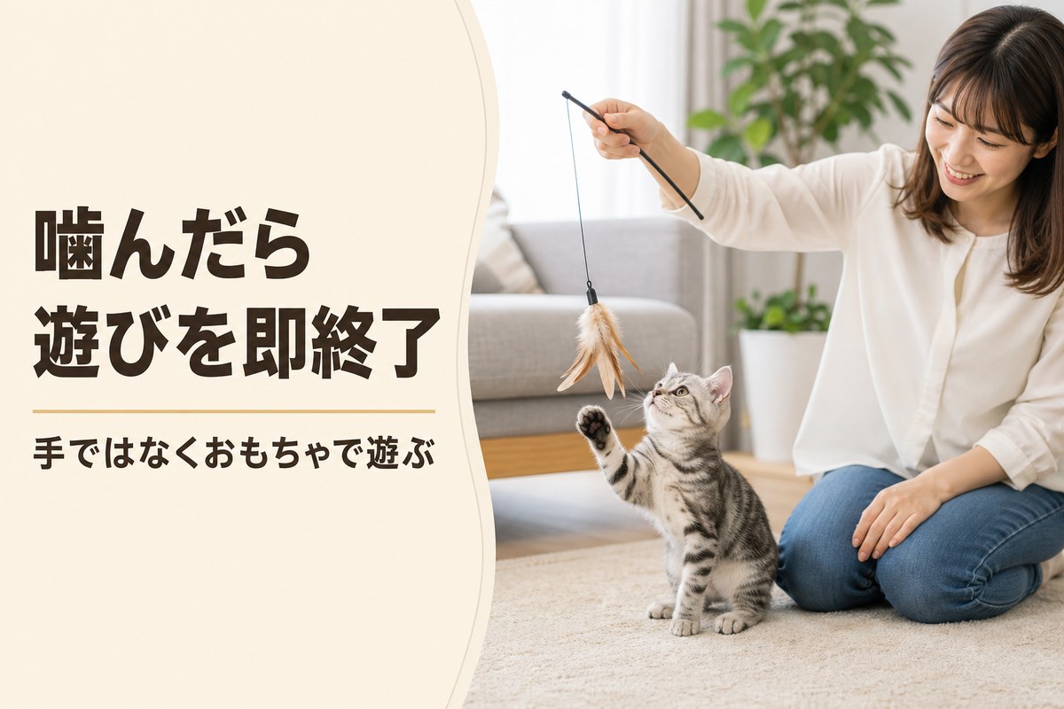 甘噛みのしつけ方（おもちゃを使った正しい遊び方）
