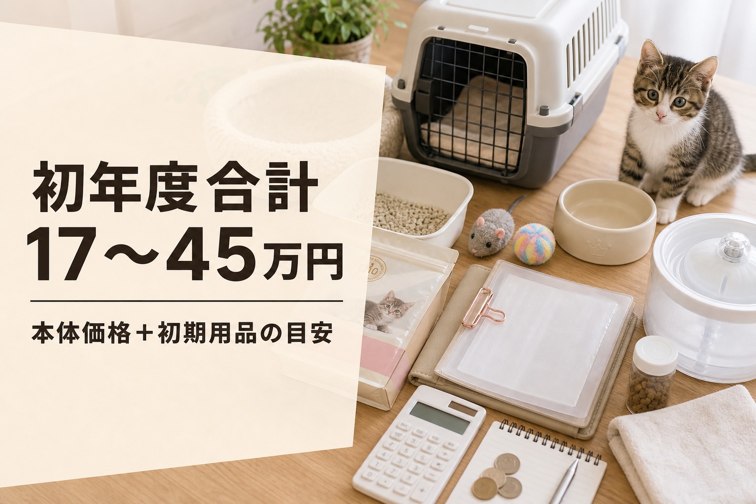 神奈川で猫をブリーダーから迎える費用