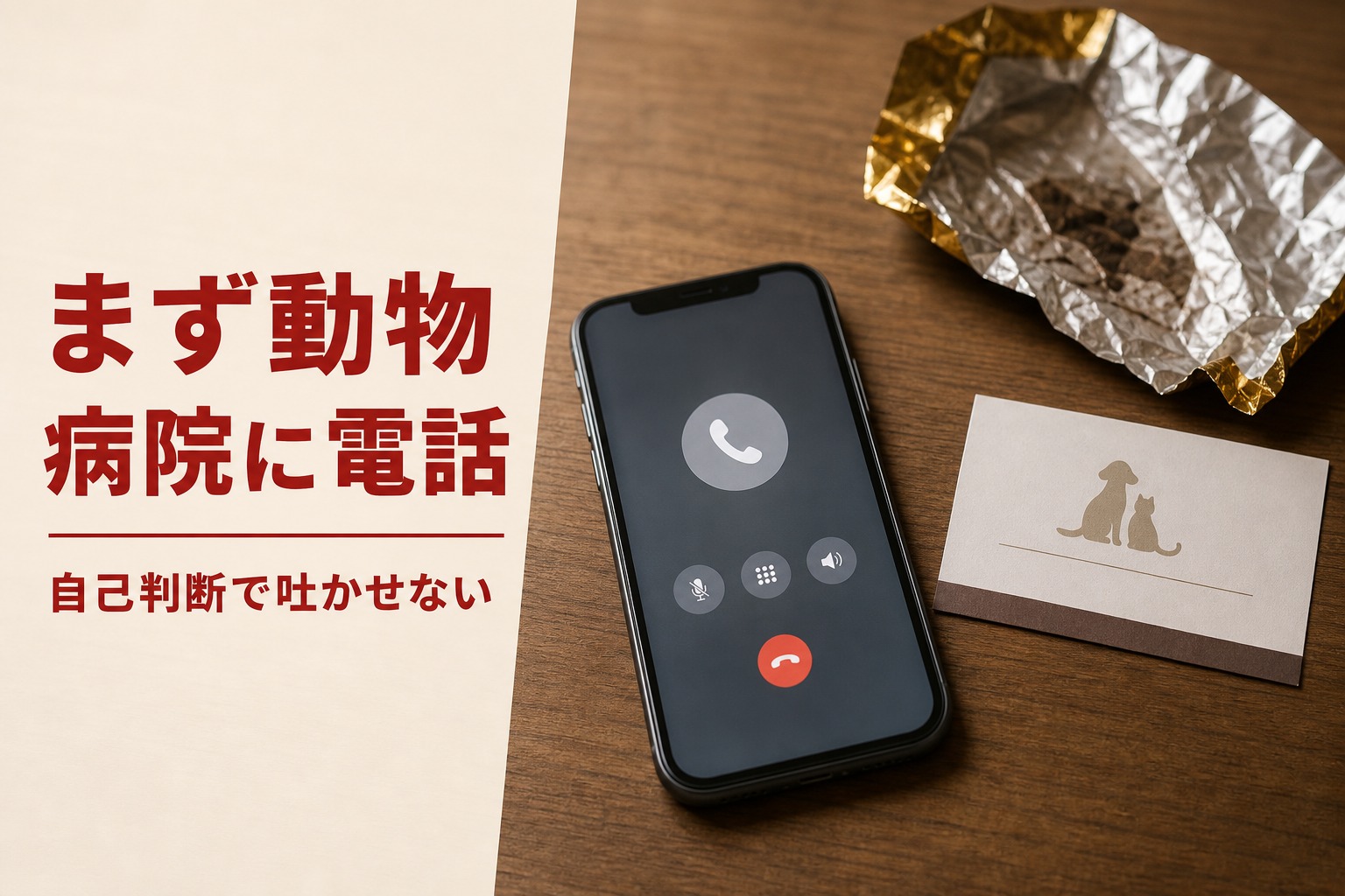 チョコレート誤食時の応急処置