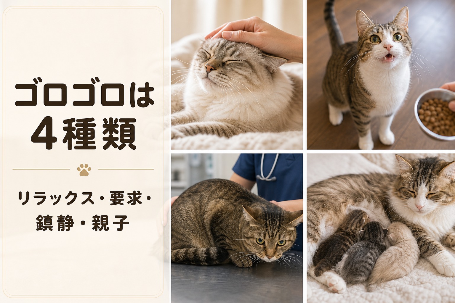 猫のゴロゴロの意味4種類
