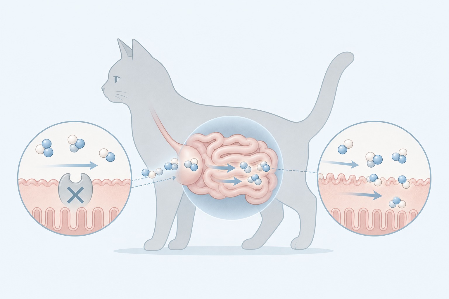 猫の乳糖不耐症メカニズム