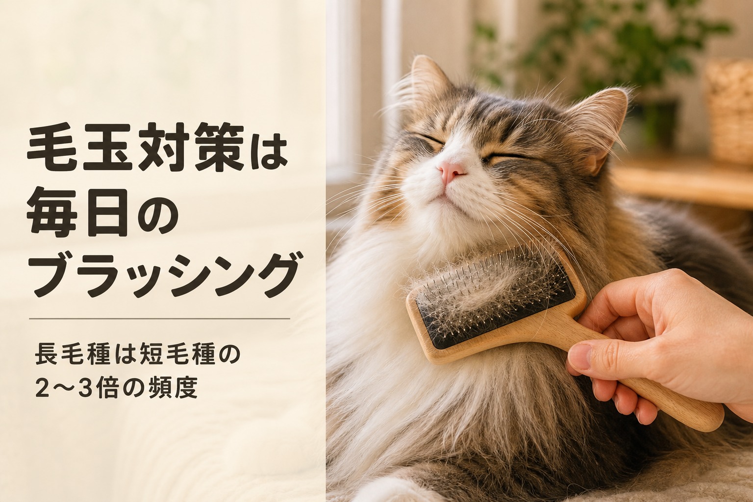 猫の毛玉ヘアボール吐き戻し・長毛種の注意