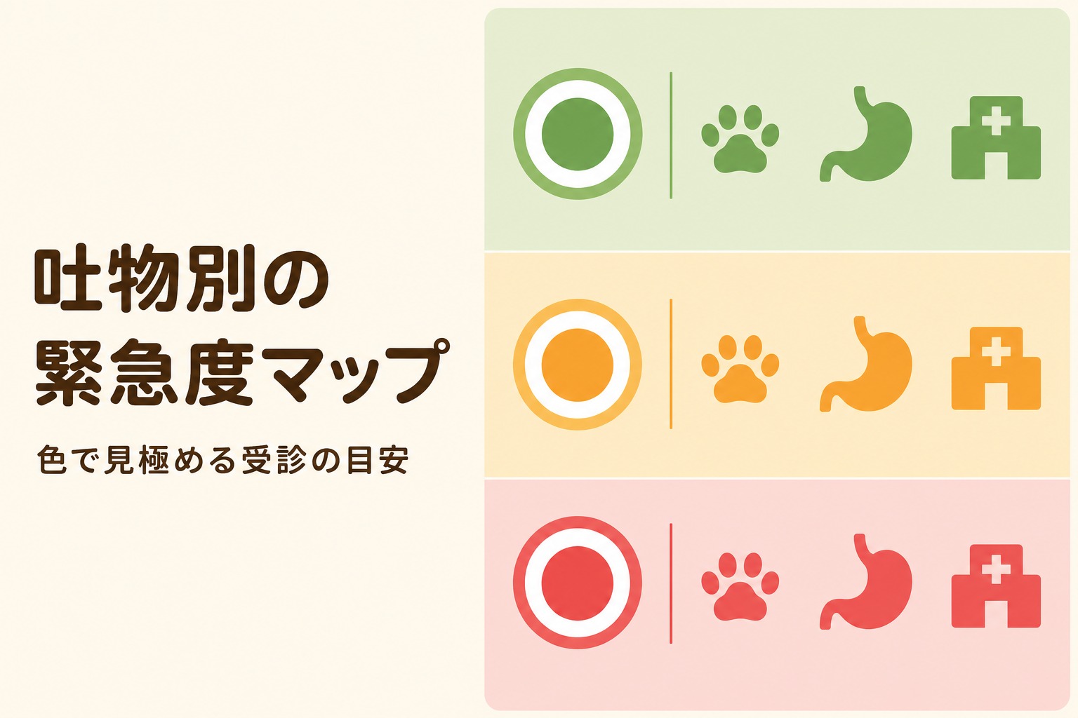猫の吐いたもの別緊急度早見表
