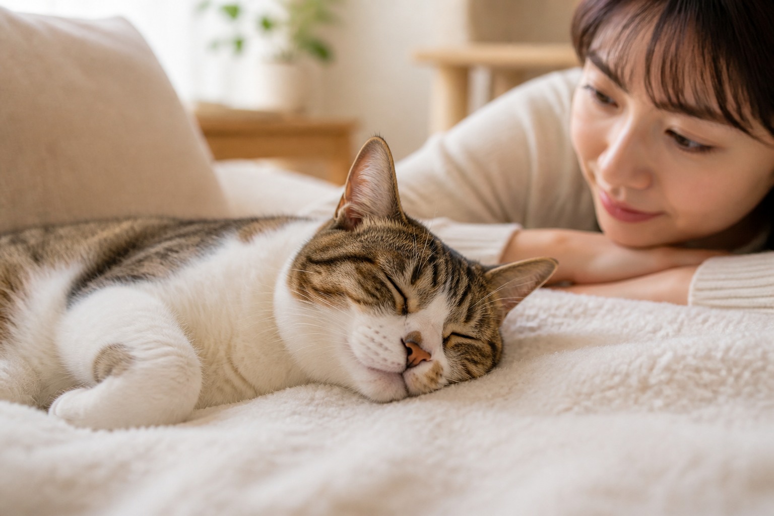 深い眠りの猫のいびき｜生理的か病的かは変化の有無で見分ける