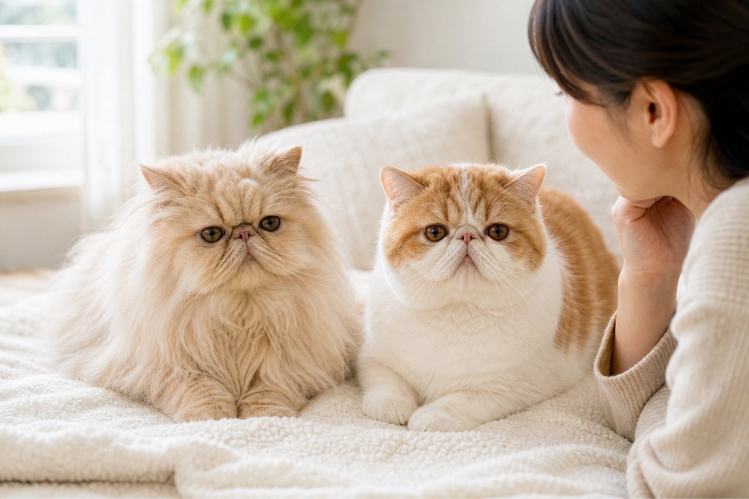 ペルシャとエキゾチックショートヘアは鼻が短くBOASリスクが高い品種