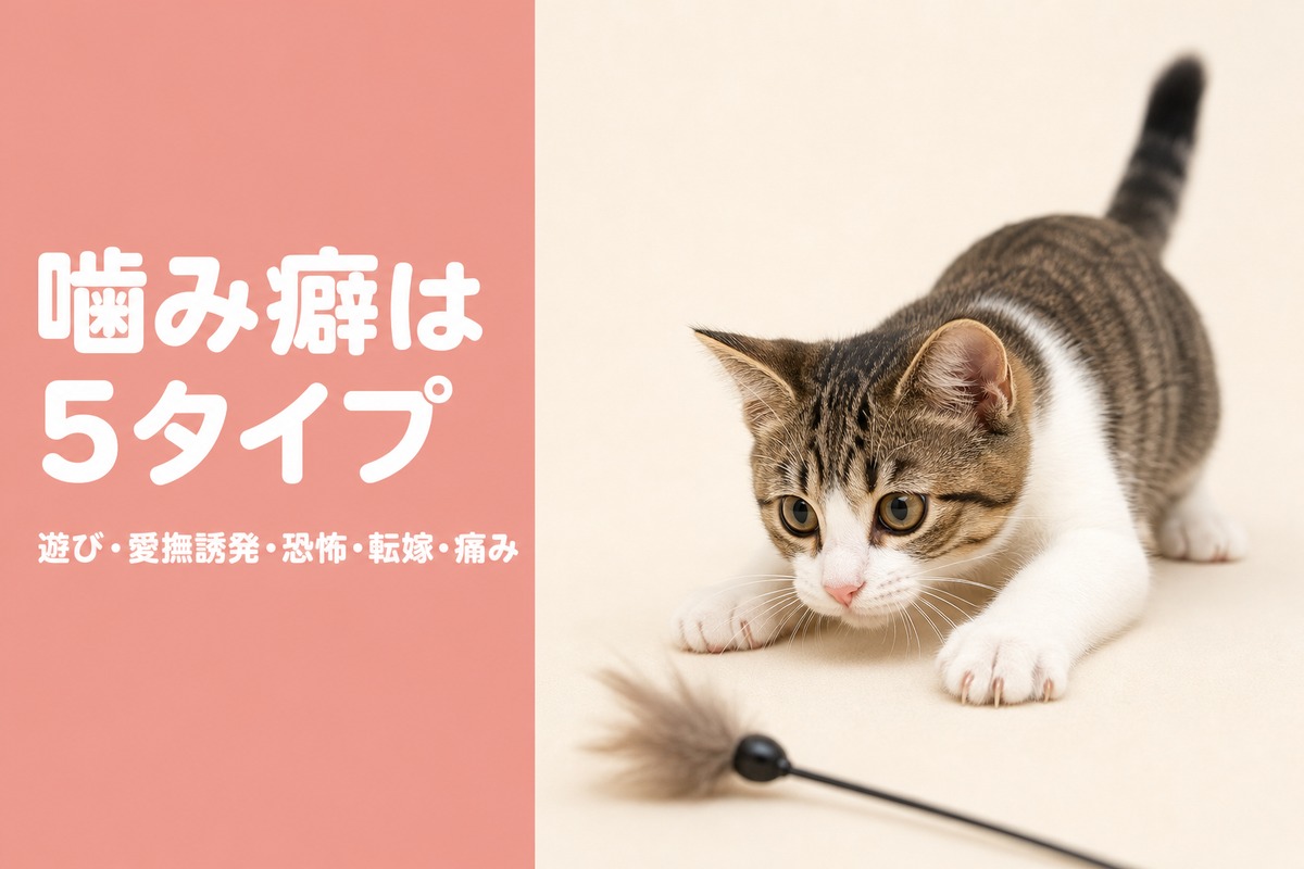 噛み癖は5タイプの判別シート