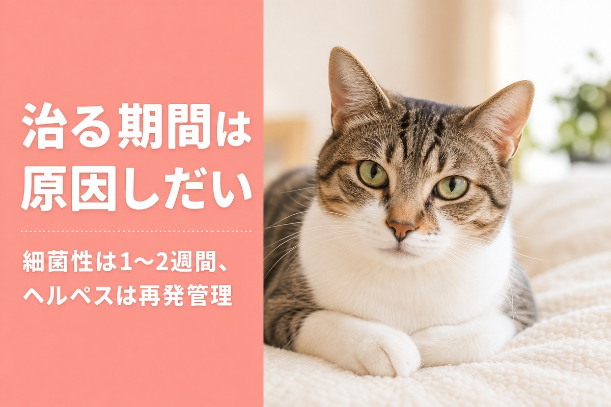 治る期間は原因しだいの結膜炎