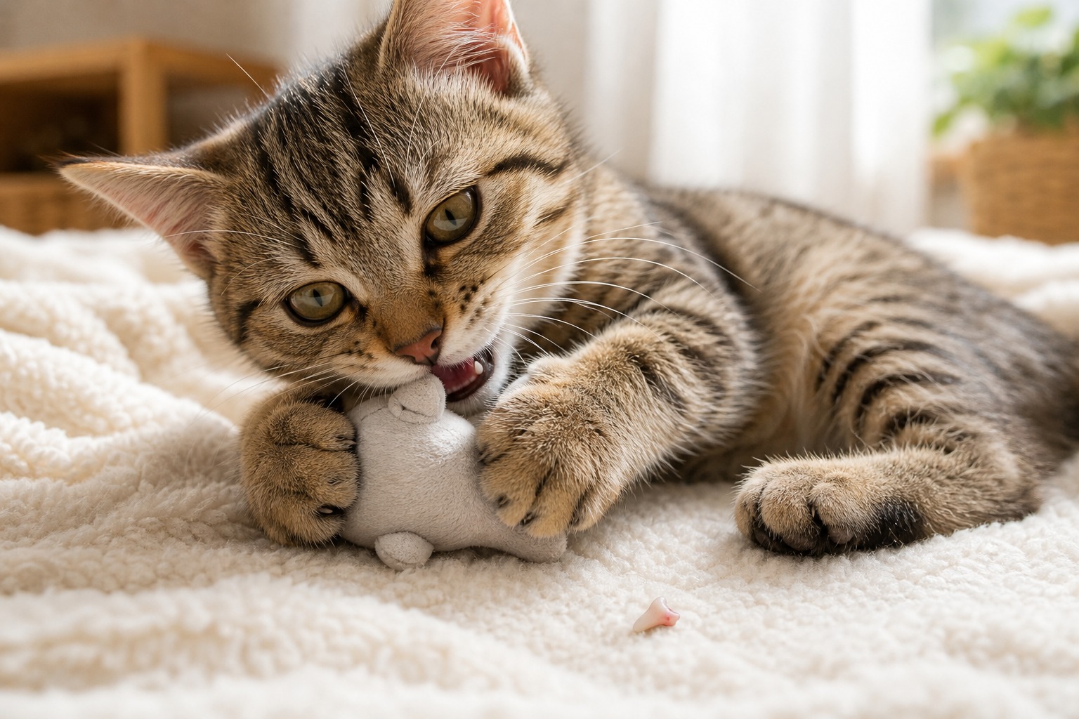 子猫期の乳歯の生え替わりで一時的に口臭が出ることもある