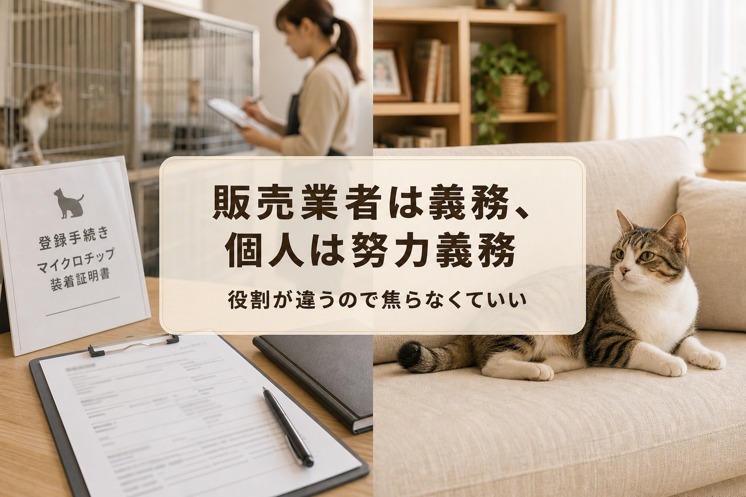 マイクロチップは販売業者が義務・個人飼い主は努力義務