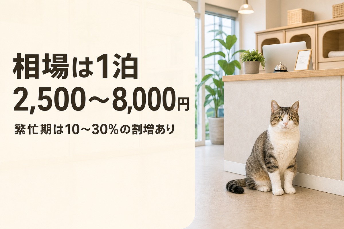 施設タイプ別の料金相場イメージ