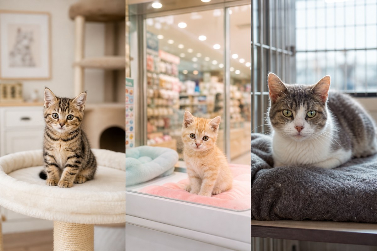 ブリーダー・ペットショップ・保護猫など入手経路別の価格差