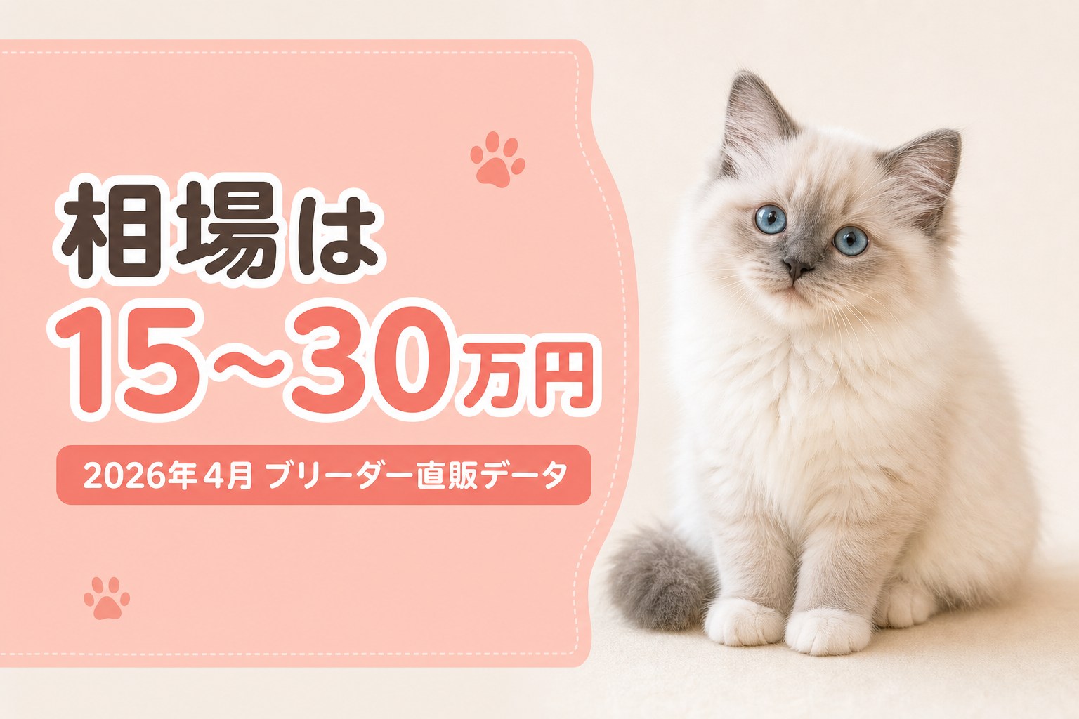 ラガマフィンの値段相場15〜30万円